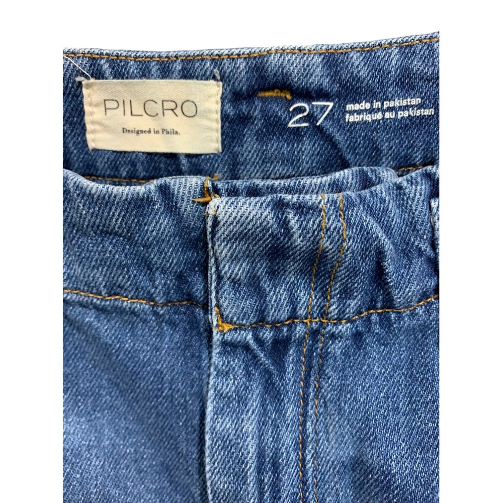 Size 27 Anthropologie Pilcro Georgia Full-Length High-Rise Barrel Jeans - Picture 5 of 10